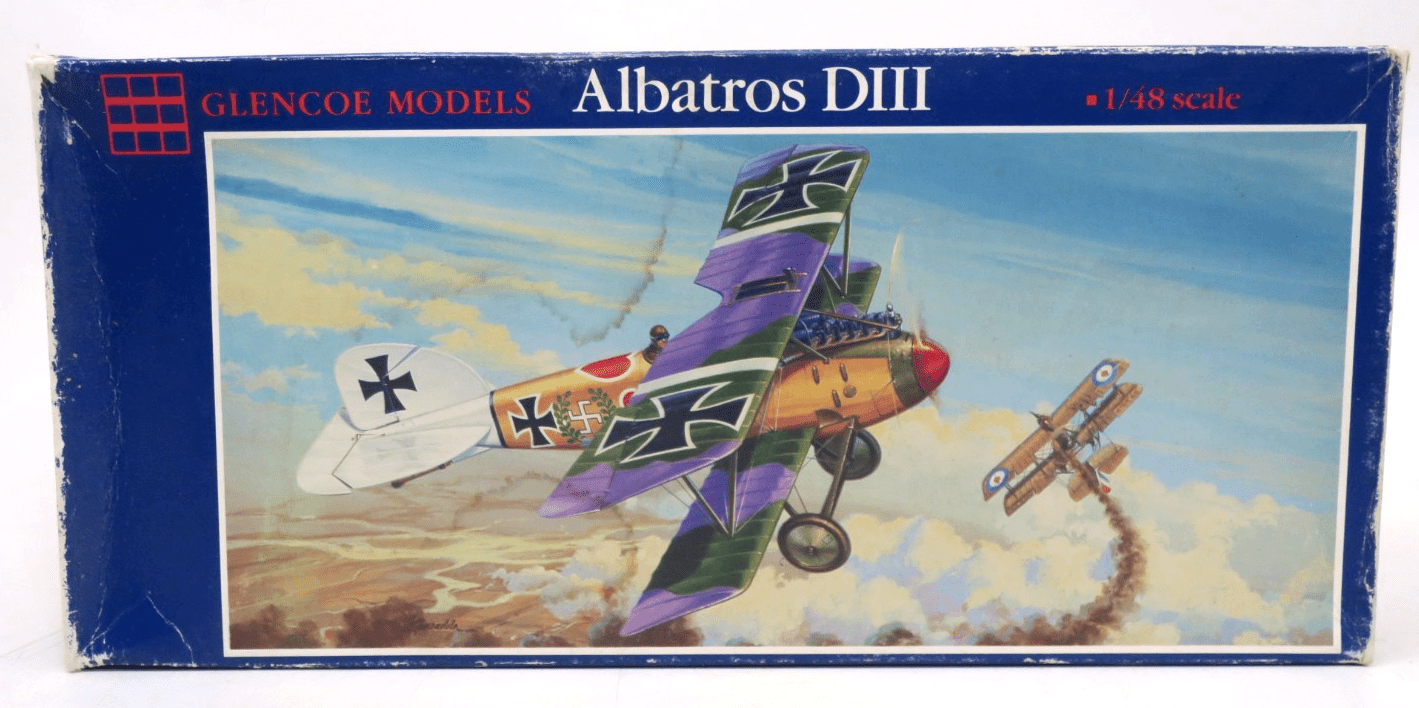 Glencoe Models 1/48 Albatros DIII Model Kit 05101 - WISE GUYS HOBBIES LLC