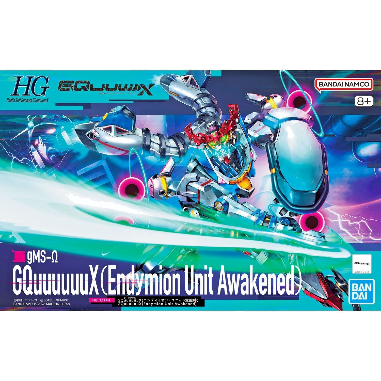 NEW Bandai HGGQ 1/144 GQuuuuuuX (Endymion Unit Awakened) Model Kit - WISE GUYS HOBBIES LLC