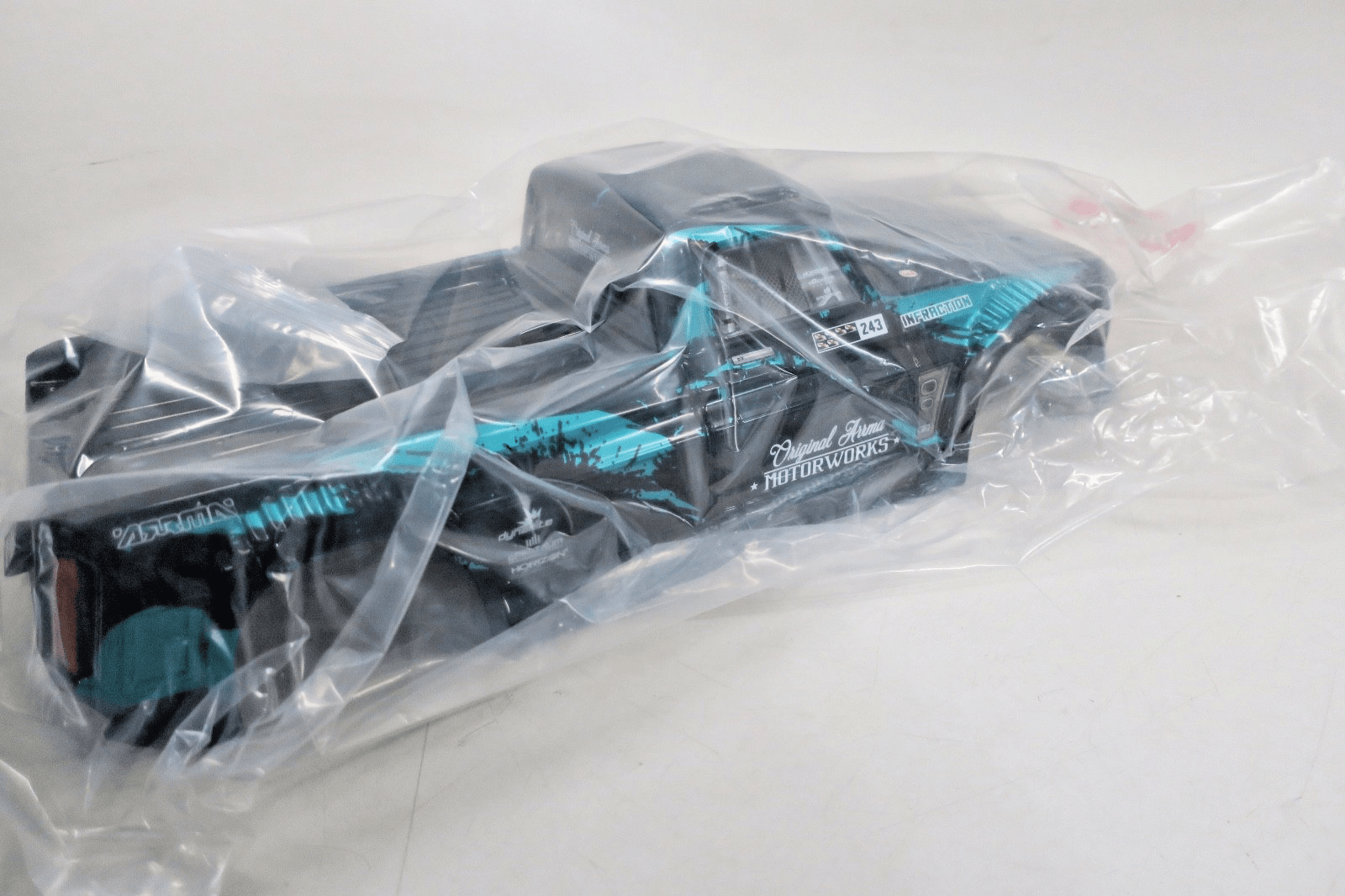 Arrma ARA414008 1/8 Infraction Teal Truck Body SEALED - WISE GUYS HOBBIES LLC