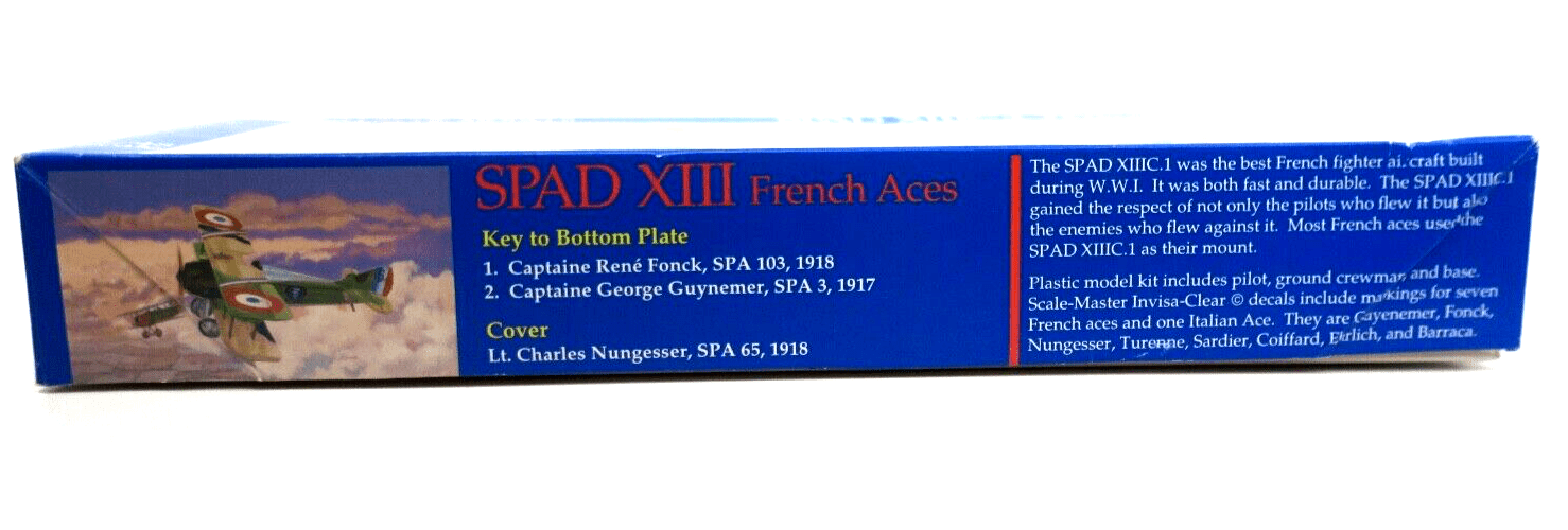 Glencoe Models 1/48 Spa XIIIC.1 French Aces Model Kit - WISE GUYS HOBBIES LLC