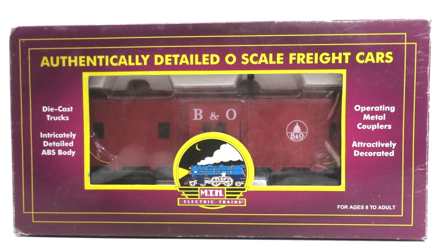 MTH 20-90026 F Baltimore & Ohio Bay Window Caboose - WISE GUYS HOBBIES LLC