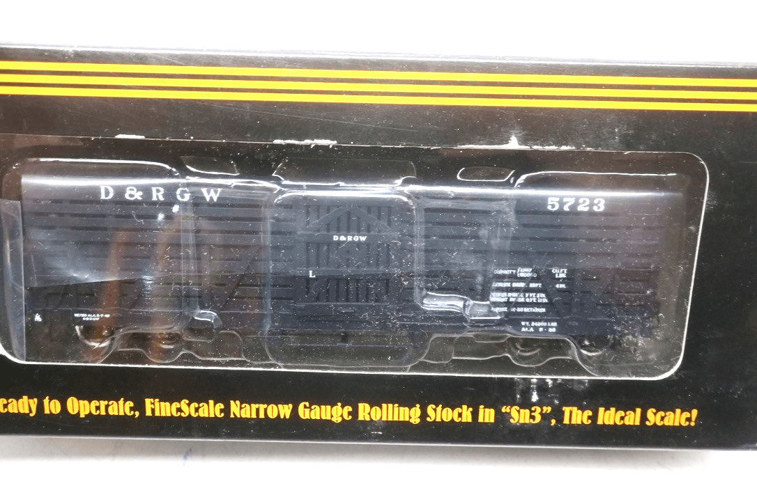 PBL Sn3 RTR PBL-5723-01 D&RGW Single Deck Stock Car 5723 Sn3 1:64 NIB - WISE GUYS HOBBIES LLC