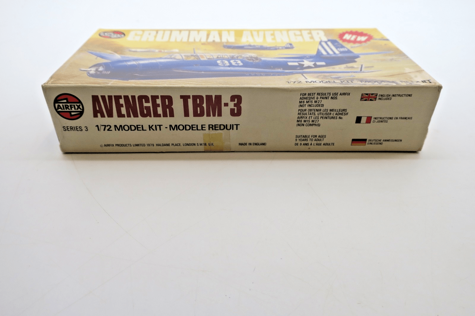 Airfix 1/72 Grumman Avenger TBM - 3 Model Kit - WISE GUYS HOBBIES LLC
