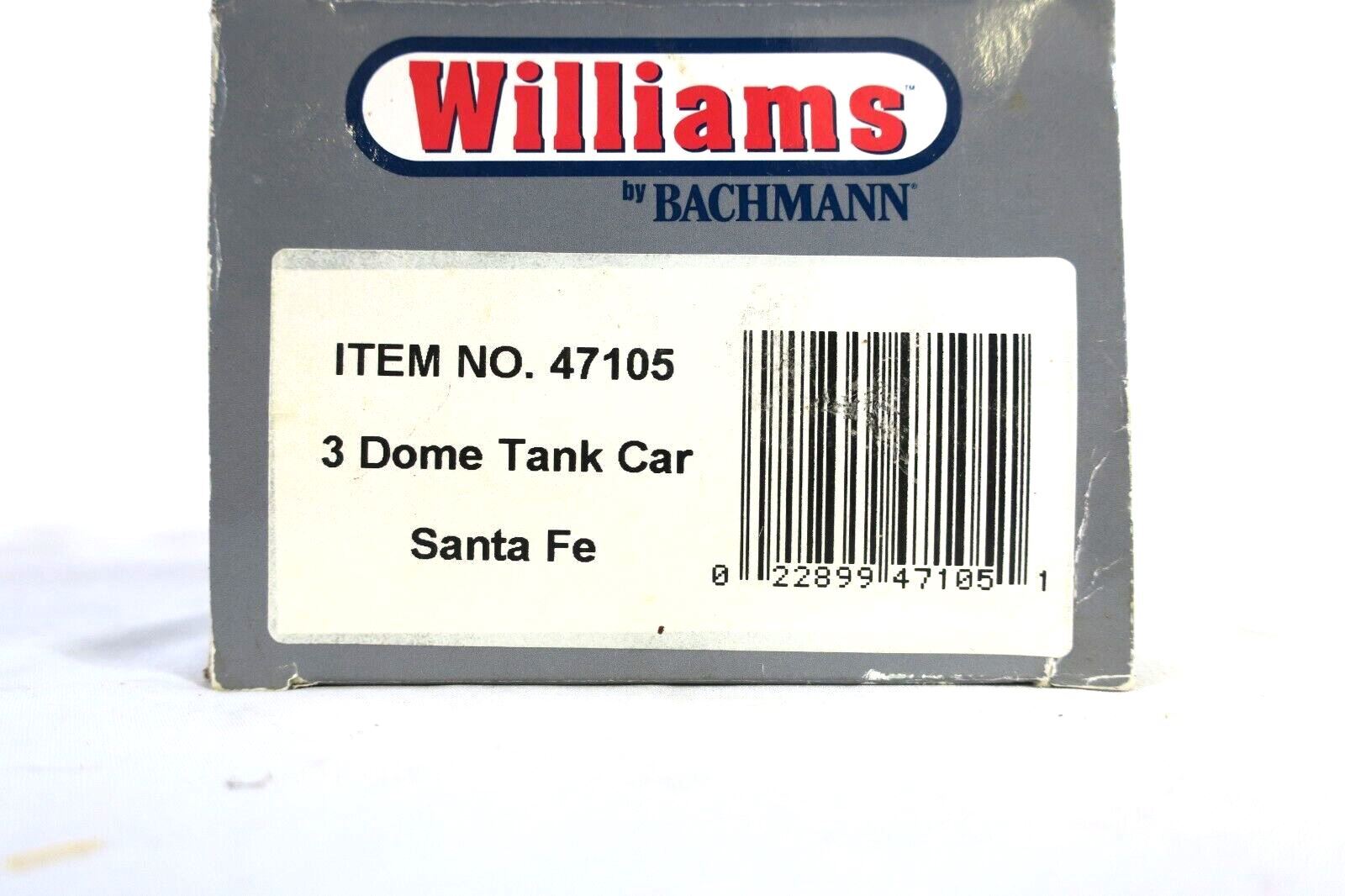 WILLIAMS BACHMANN 47105 SANTA FE 3 DOME TANK CAR 41605 O 027 - WISE GUYS HOBBIES LLC