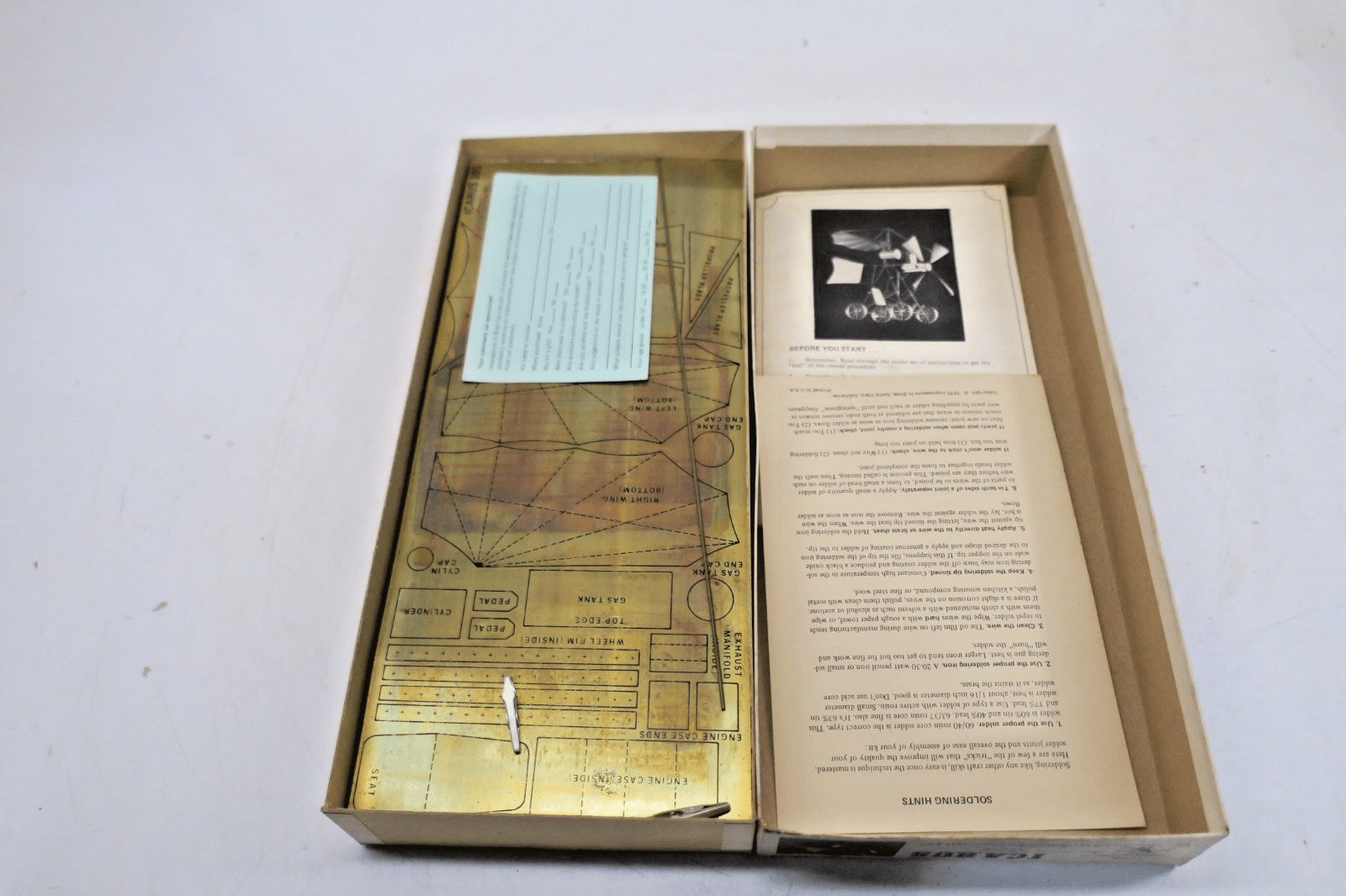 Impressions In Brass Icarus Gleaming Brass Art Object Metal Sculpture Kit 101 - WISE GUYS HOBBIES LLC