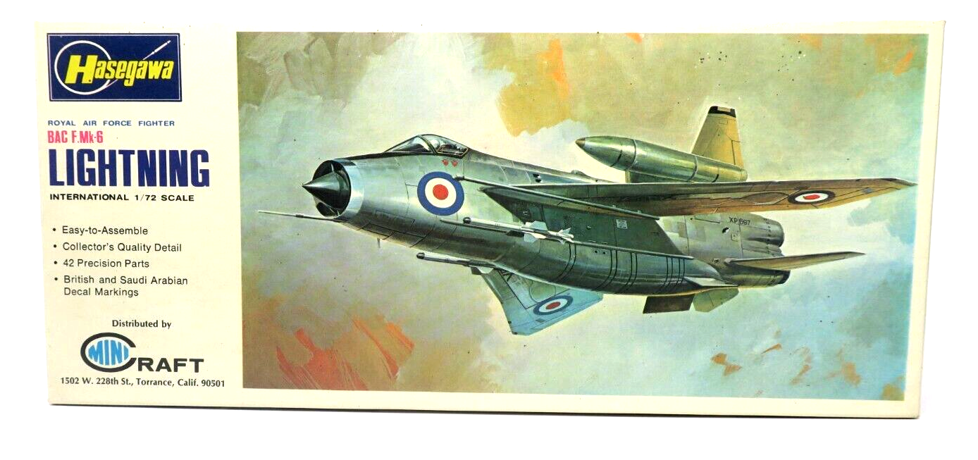 Hasegawa 1/72 BAC F.Mk-6 Lightning JS-019 Model Kit - WISE GUYS HOBBIES LLC