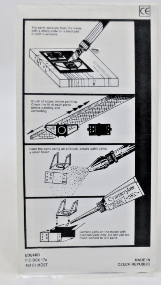Eduard Photo Etch 1/48 P - 51D Cockpit Detail Set 48015 - WISE GUYS HOBBIES LLC