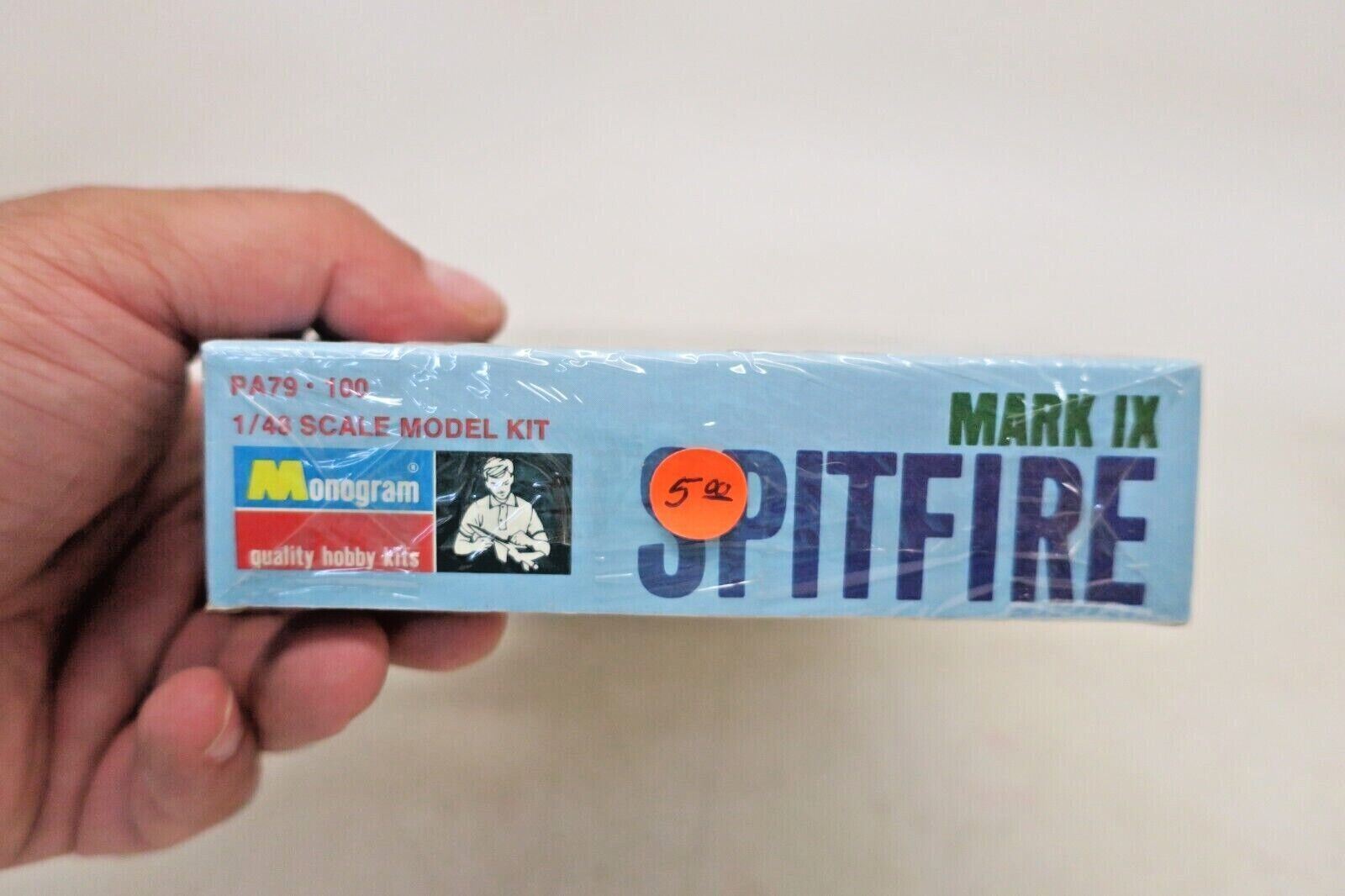 Vintage Monogram PA79-98 RAF Supermarine 'Spitfire Mk.IX Fighter Kit - Boxed - WISE GUYS HOBBIES LLC