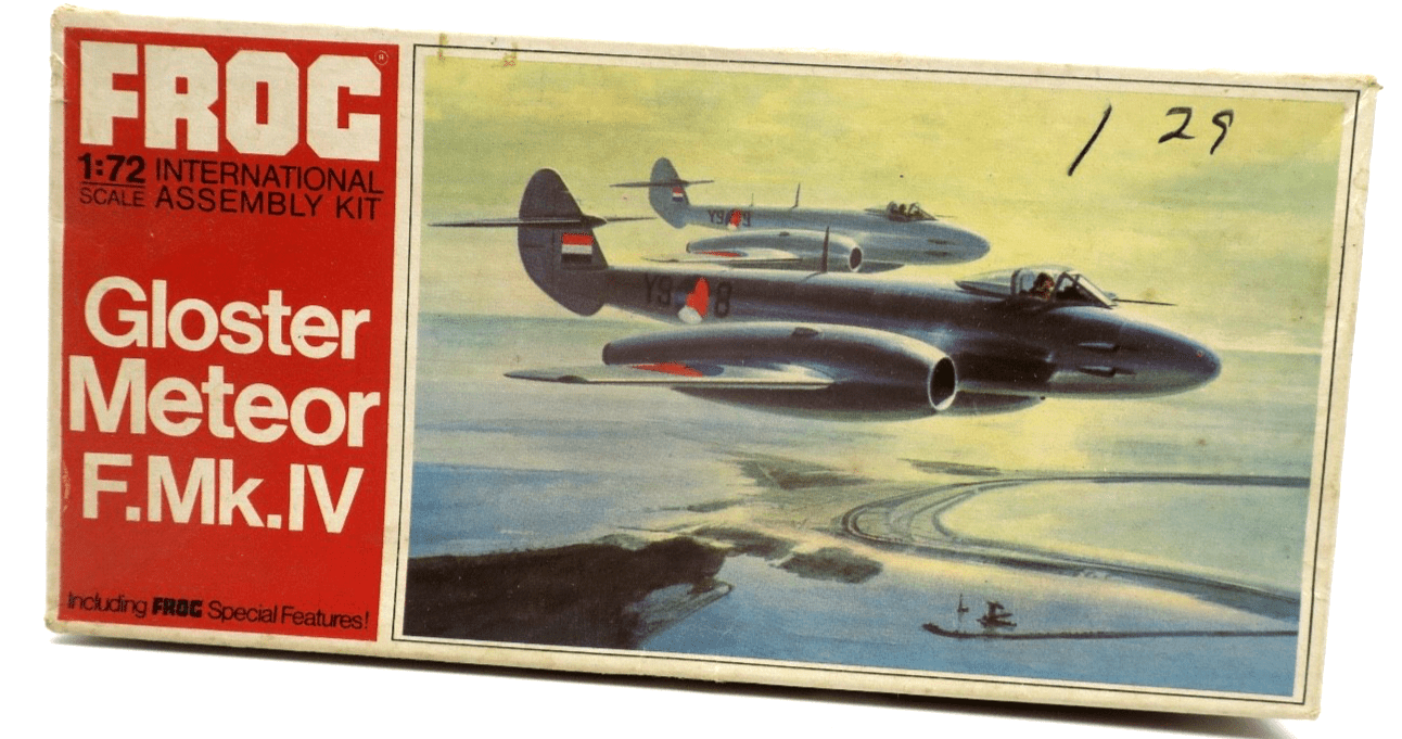 Vintage Frog 1/72 Gloster Meteor F. Mk. IV Model Kit F200 - WISE GUYS HOBBIES LLC
