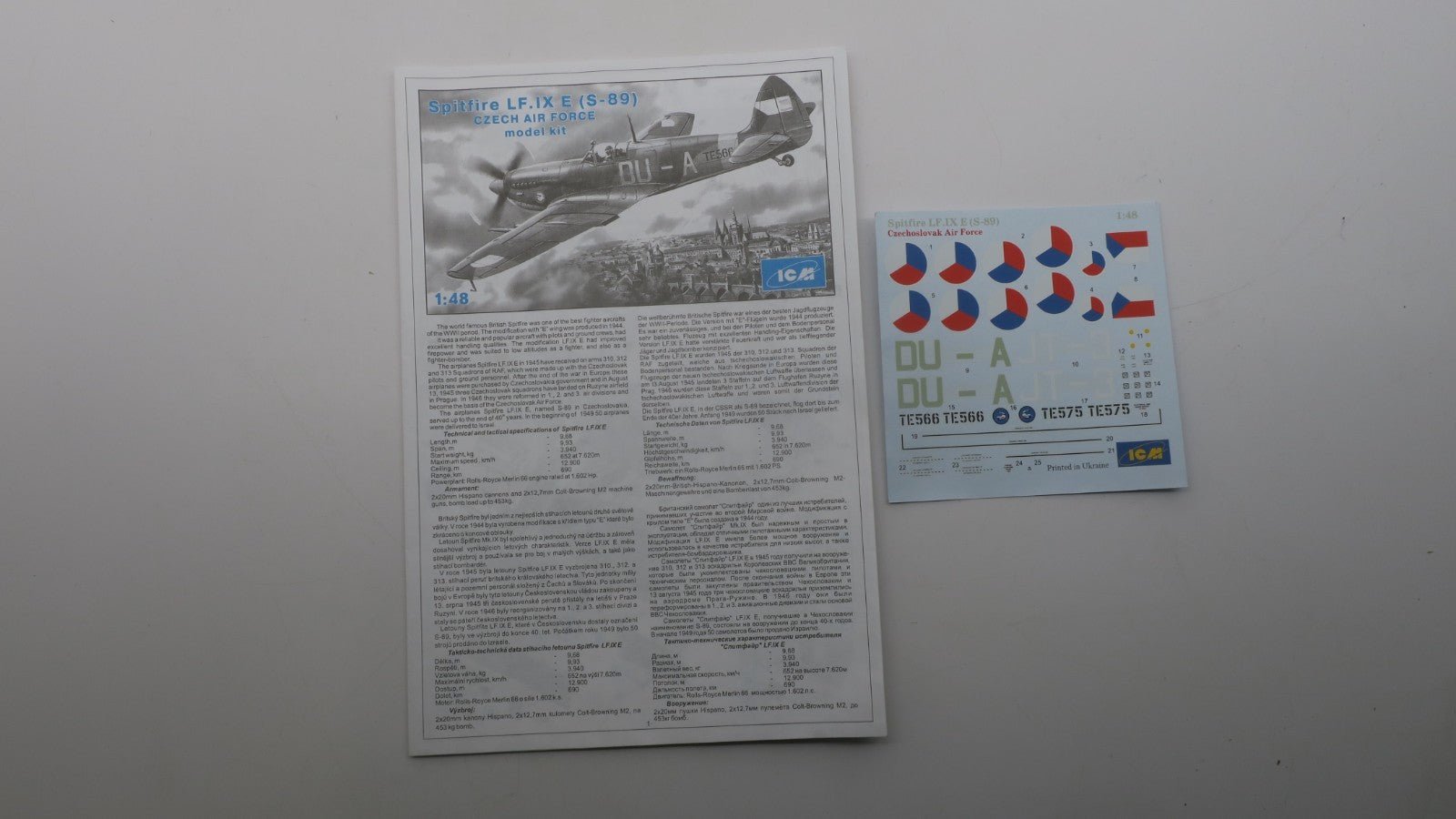 ICM 1/48 Spitfire LF. IX E (S - 89) Model Kit 48064 - WISE GUYS HOBBIES LLC