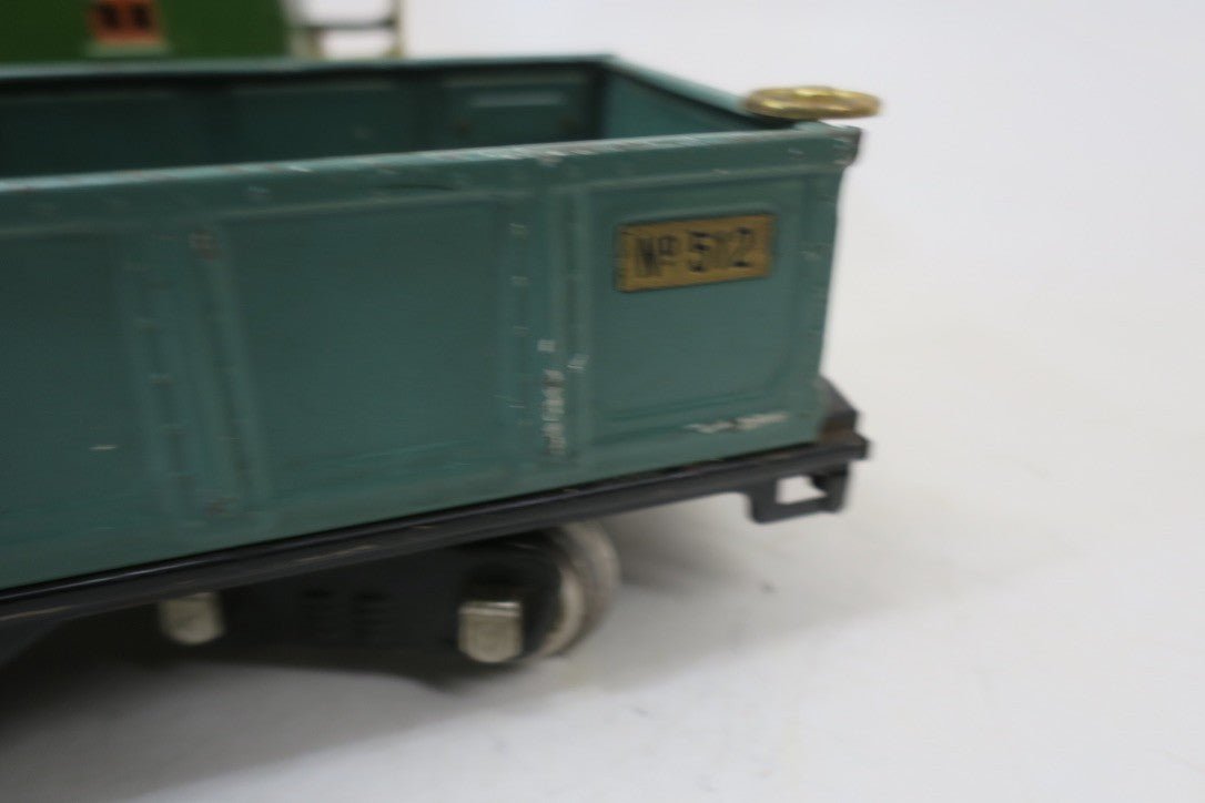 LIONEL PREWAR STANDARD GAUGE 8E OLIVE GREEN SET  353 FREIGHT SET - WISE GUYS HOBBIES LLC