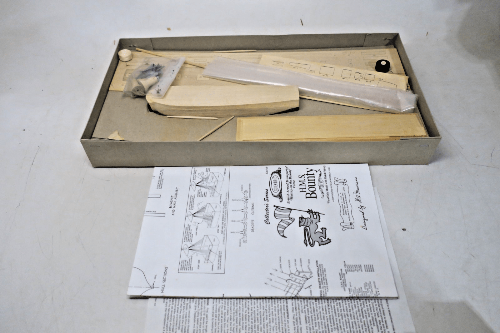 Scientific H.M.S. Bounty Wood Ship Model Kit 169 - WISE GUYS HOBBIES LLC