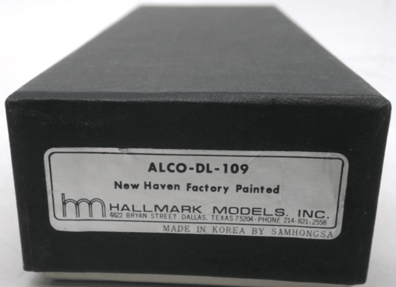 Hallmark Models Brass Alco DL-109 Locomotive New Haven N Scale Factory Paint - WISE GUYS HOBBIES LLC