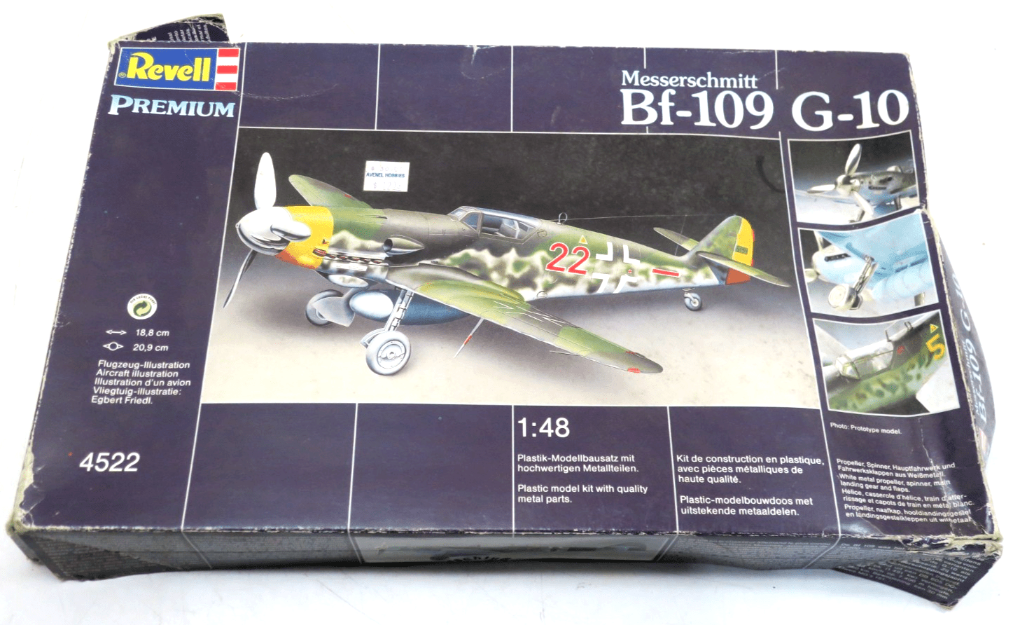 Revell Premium 1/48 Messerschmitt BF - 109 G - 10 Model Kit 4522 - WISE GUYS HOBBIES LLC