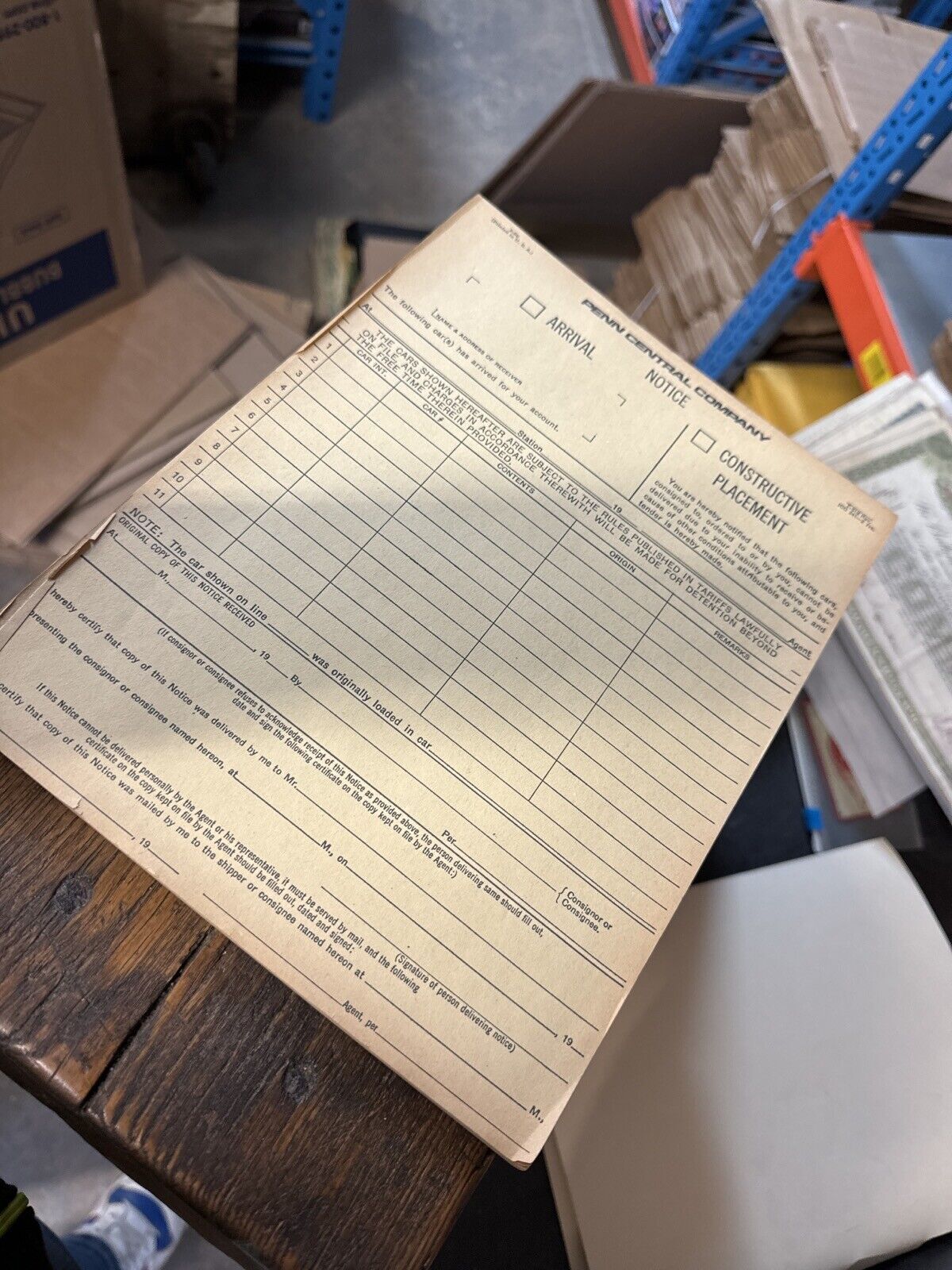 100+ PAGES PENN CENTRAL RAILROAD CO. GENERAL UNUSED NOTICE FORMS VINTAGE - WISE GUYS HOBBIES LLC