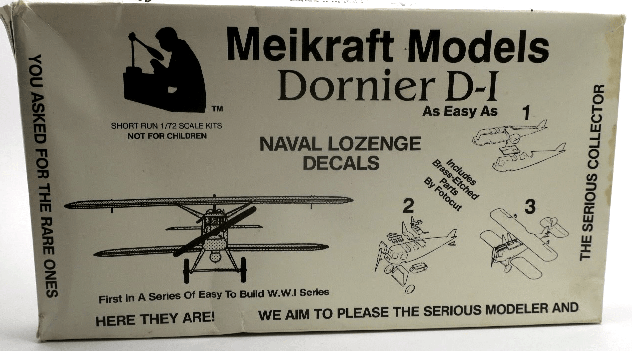 Meikraft 1/72 Dornier D - I Model Kit - WISE GUYS HOBBIES LLC