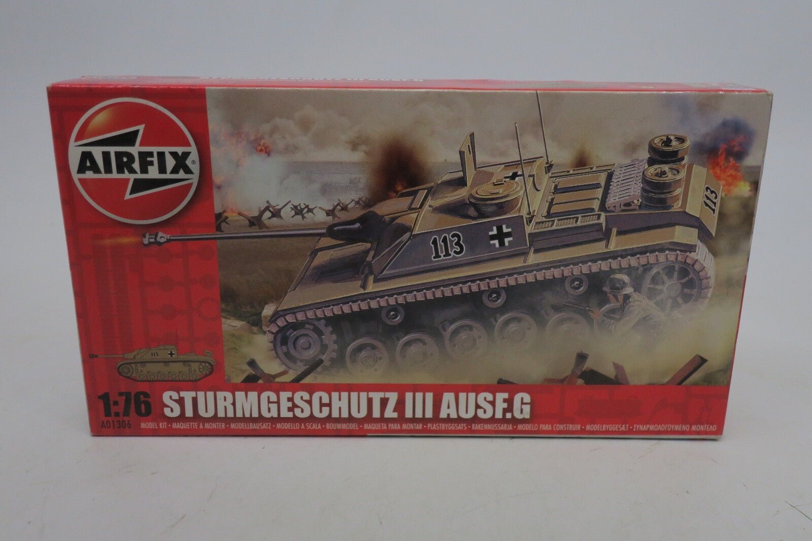 Airfix 1/76 Sturmgeschutz III Ausf.G Model Kit - WISE GUYS HOBBIES LLC