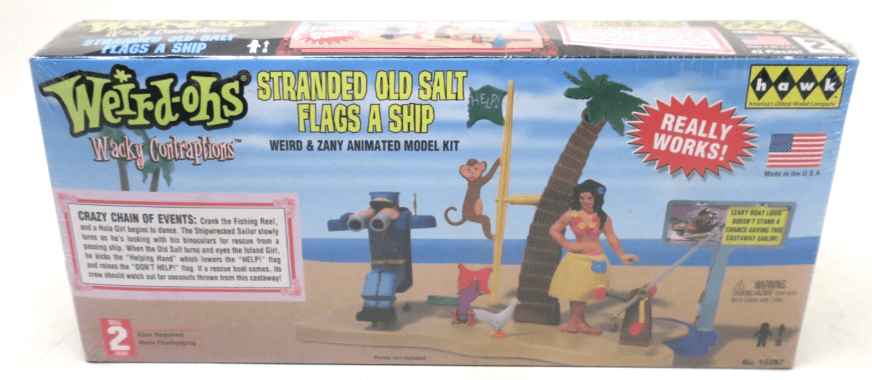 hawk Weird - Ohs Stranded Old Salt Flags A Ship Model Kit 15987 - WISE GUYS HOBBIES LLC
