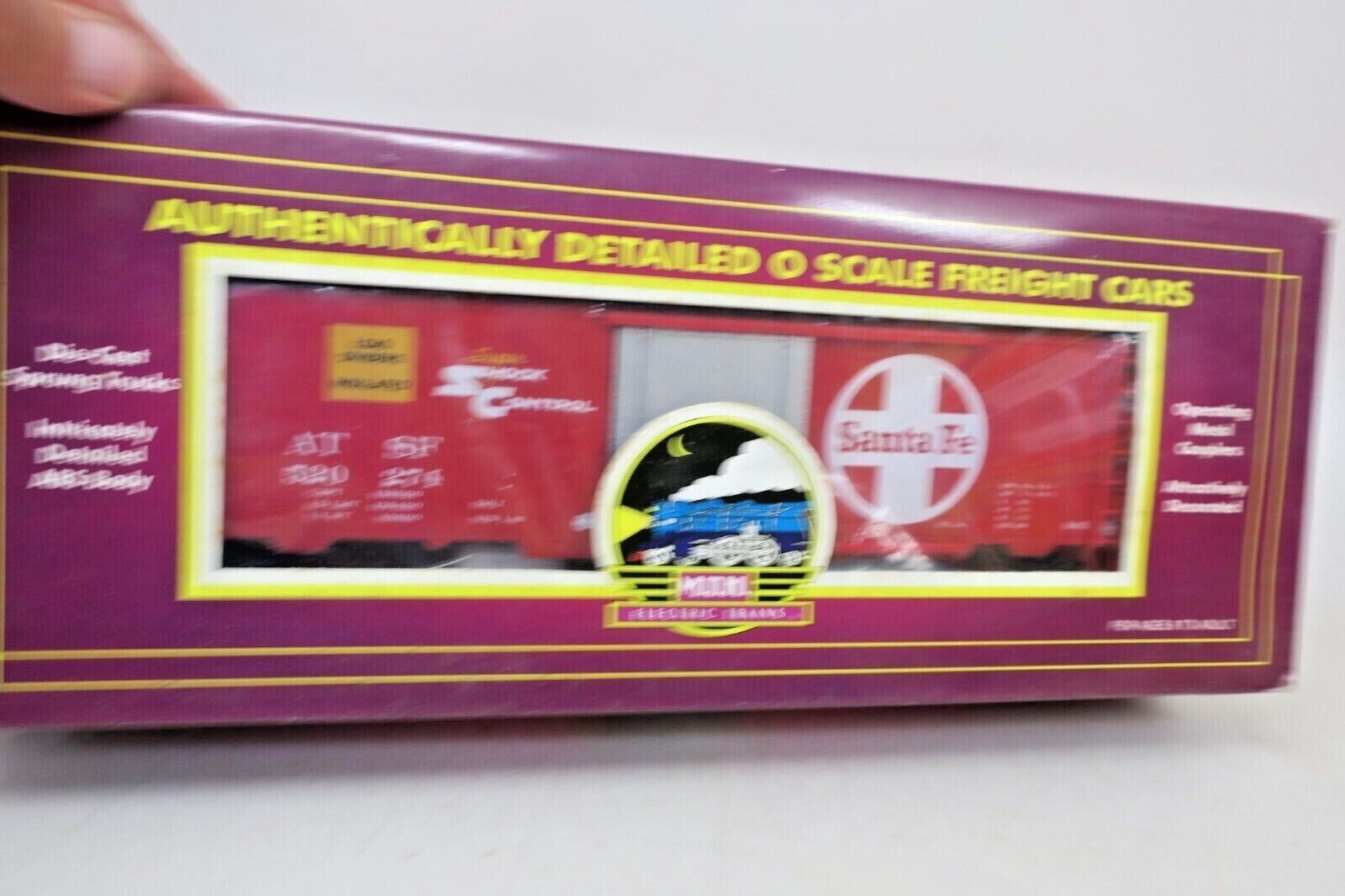 MTH PREMIER 20-94008 SANTA FE REEFER TRAIN CAR NIB RATED C9 FACTORY NEW - WISE GUYS HOBBIES LLC