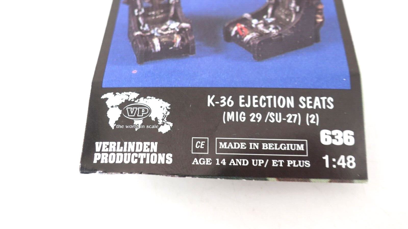 VERLINDEN 1/48 ZVEZDA K-36DM EJECTION SEATS FOR SU-27 / MIG-29 (2 SEATS) 636 - WISE GUYS HOBBIES LLC