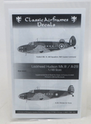 Classic Airframes Decals 1/48 Lockheed Hudson Mk.III / A-29