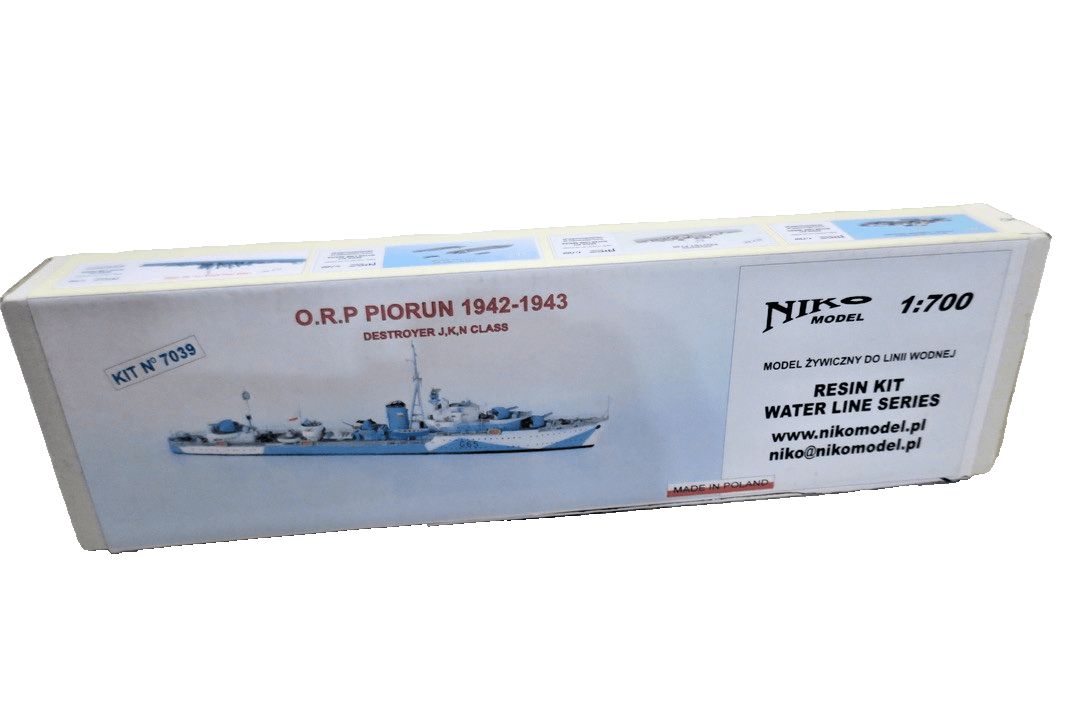 Niko Model Polish Destroyer Piorun 1942 1/700 MODEL Kit - WISE GUYS HOBBIES LLC