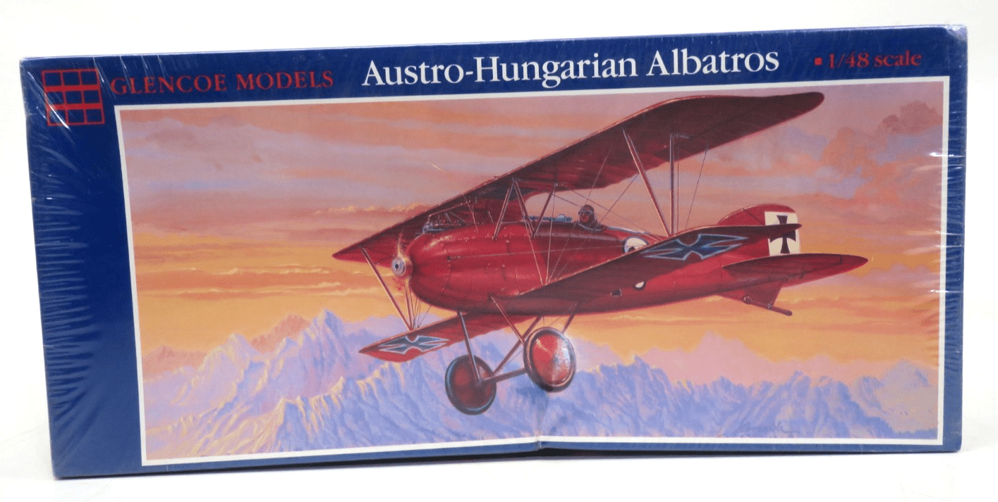 Glencoe Models 1/48 Austro - Hungarian Albatros Model Kit 05102 SEALED - WISE GUYS HOBBIES LLC