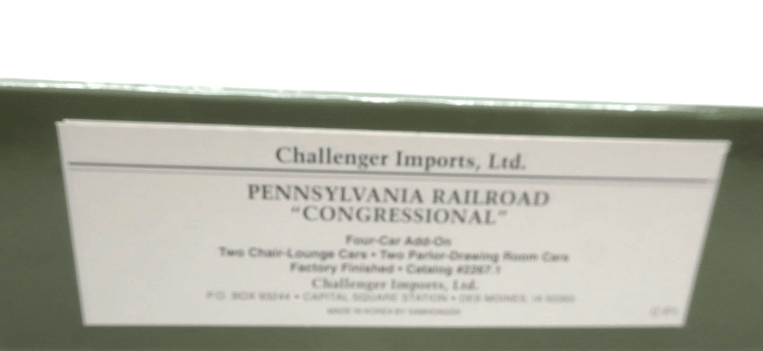 CHALLENGER IMPORTS PRR CONGRESSIONAL LINE HO BRASS 10 CAR SET NEW RARE - WISE GUYS HOBBIES LLC