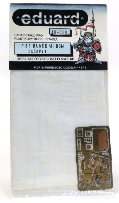 Eduard Photo Etch 1/48 P - 61 Black Widow Cockpit Detail Parts 48059 - WISE GUYS HOBBIES LLC