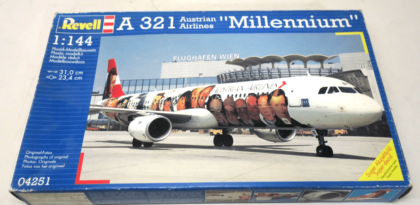 Revell 1/144 A 321 Austrian Airline "Millennium" Model Kit 04251 - WISE GUYS HOBBIES LLC