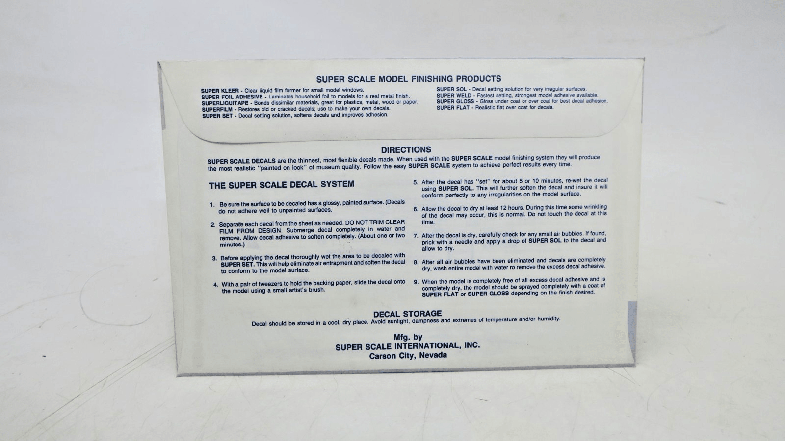 Super Scale International 1/32 F-14 Data Decals 32-63 - WISE GUYS HOBBIES LLC