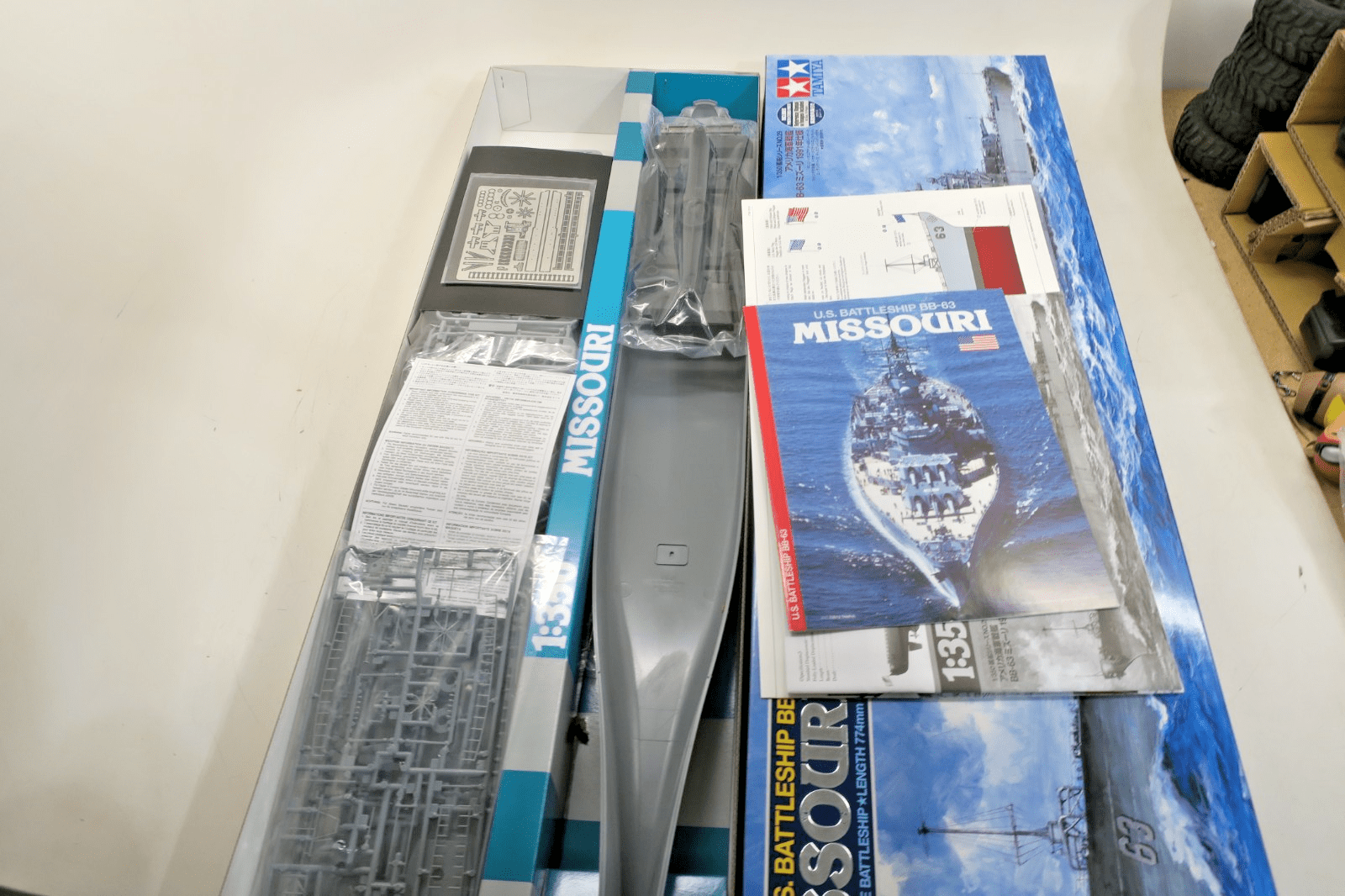 Tamiya 1/350 U.S. Battleship Missouri Circa 1991 Model Kit 78029 - WISE GUYS HOBBIES LLC