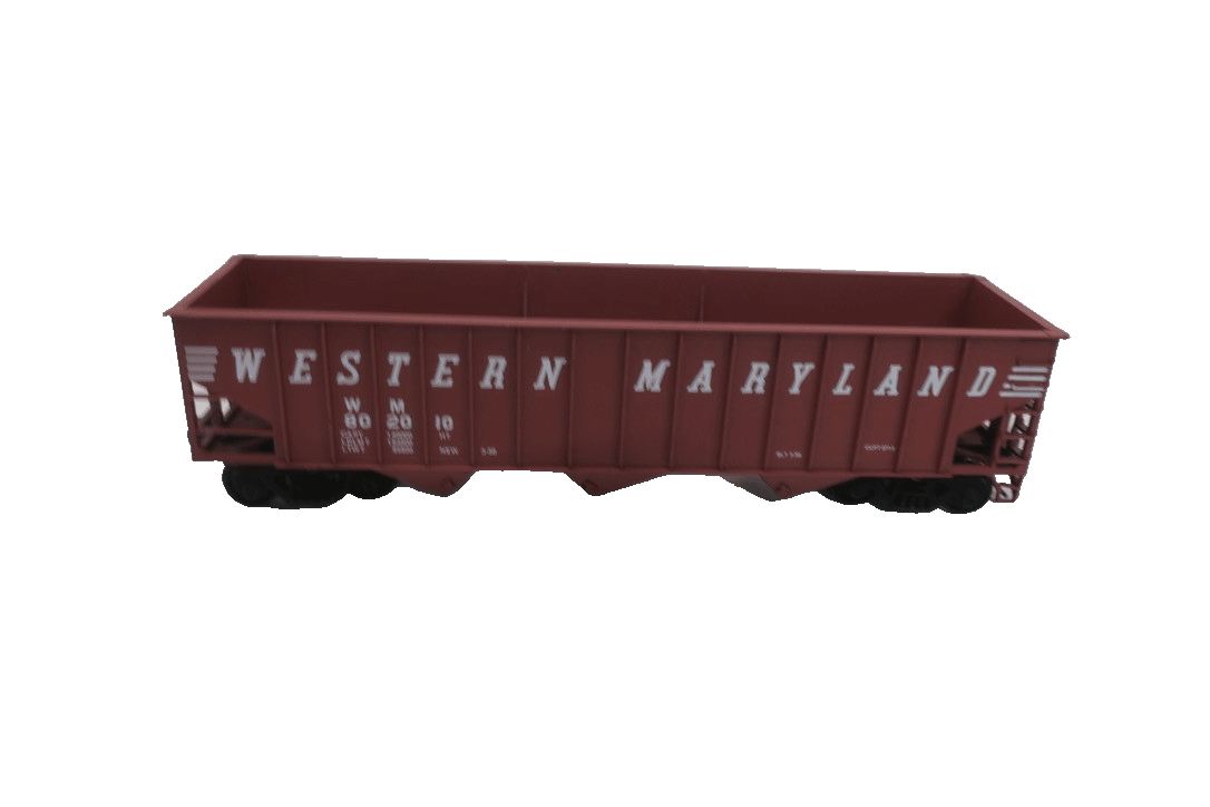 Weaver O Scale 2 Rail Three Bay Hopper Western Maryland 802021 - WISE GUYS HOBBIES LLC