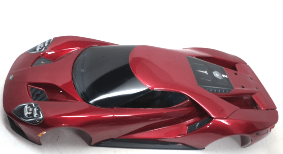 Traxxas 8311R - 4 - Tec Ford GT Pre - Cut Body, Red - WISE GUYS HOBBIES LLC