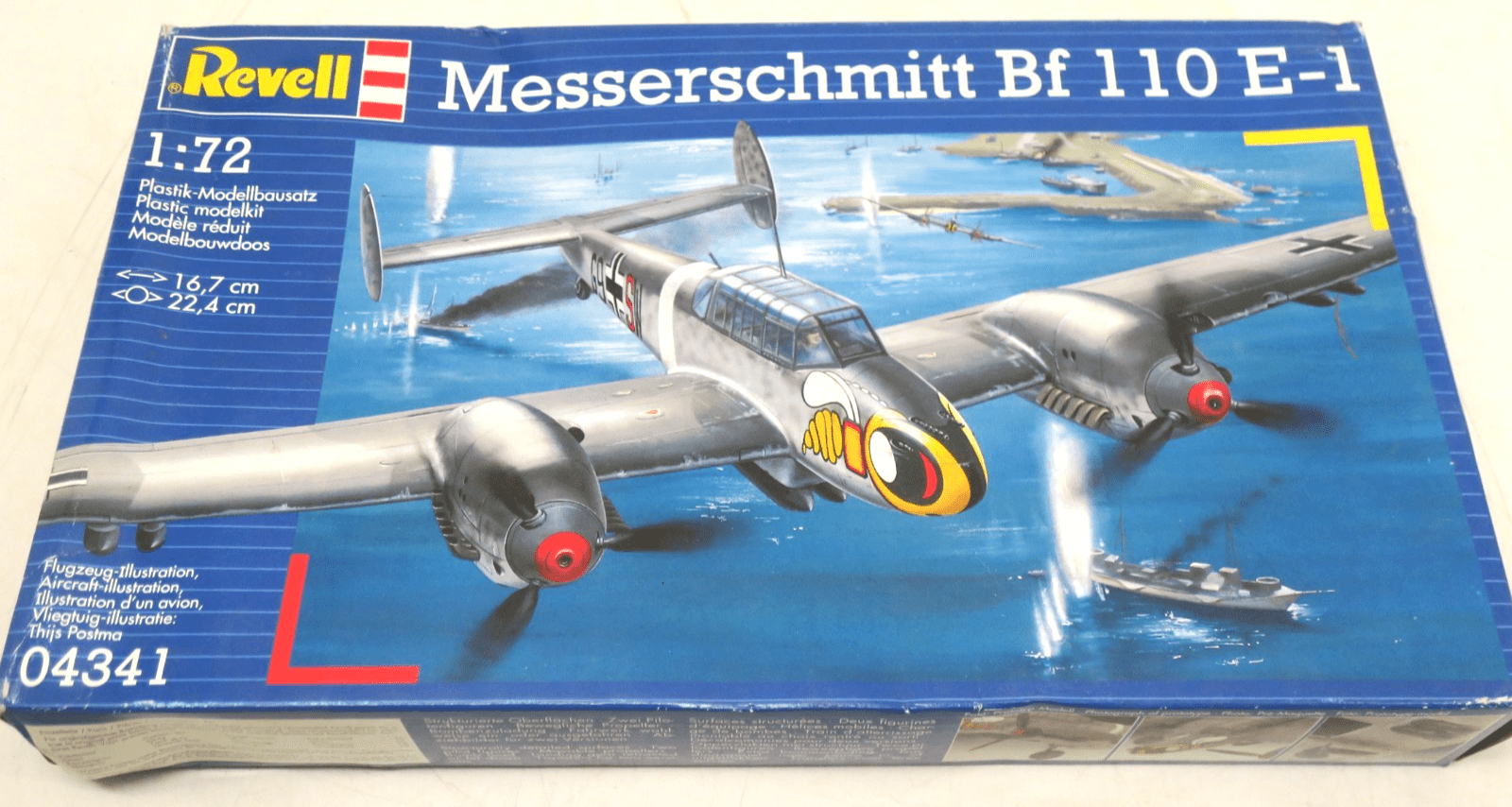 Revell 1/72 Messerschmitt BF - 110 E - 1 Model Kit 04341 - WISE GUYS HOBBIES LLC