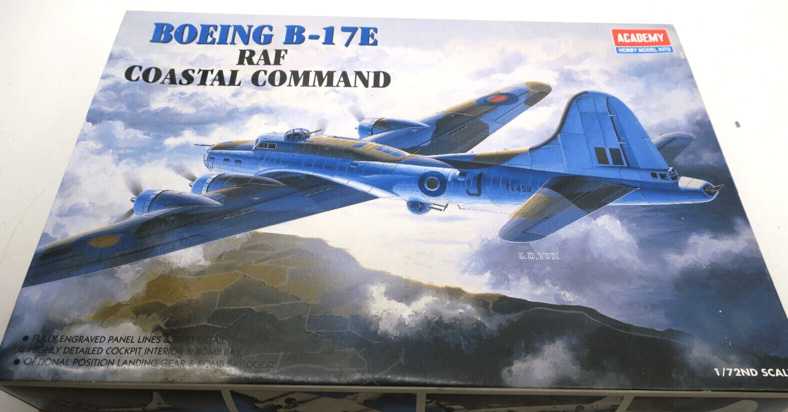 Academy 1/72 Boeing B-17E RAF Coastal Command Model Kit - WISE GUYS HOBBIES LLC