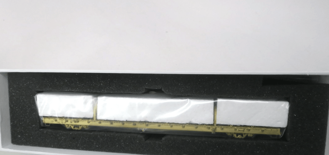 HO scale Overland Models Brass TTJX68' Finger Rack Flat Car - OMI 3376 Unpainted - WISE GUYS HOBBIES LLC