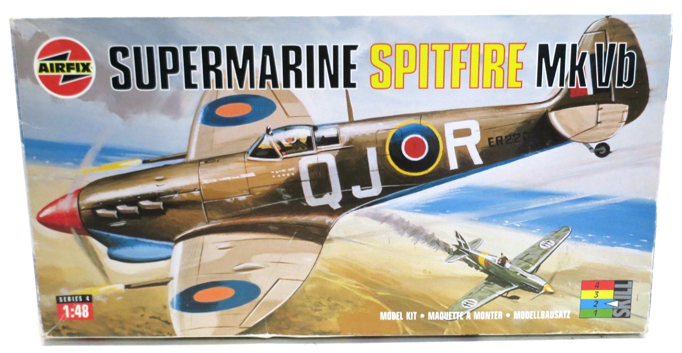 Airfix 1/48 Supermarine Spitfire MkVb Model Kit 04100 - WISE GUYS HOBBIES LLC