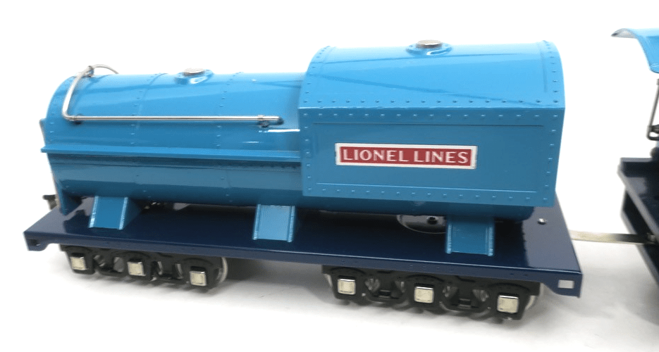 MTH Standard Gauge Tinplate Two Tone Blue Nickel 400E Steam Engine Blue Comet - WISE GUYS HOBBIES LLC