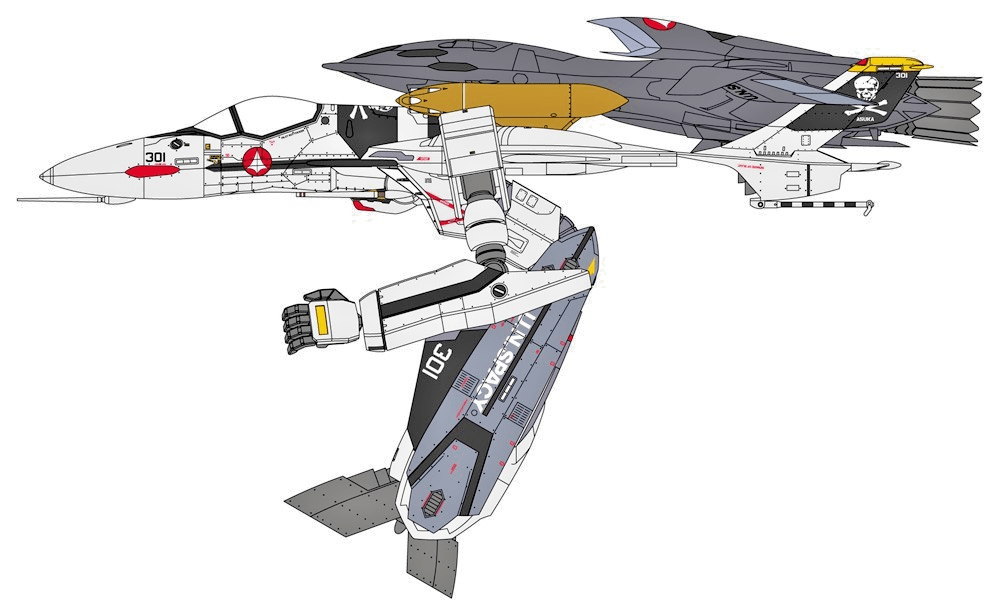 Hasegawa Macross Zero 1/72 VF - 0S Gerwalk w/ Ghost Model Kit - WISE GUYS HOBBIES LLC