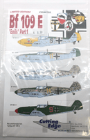 Cutting Edge CED48188 Bf 109E Emils Model Airplane Decal 1/48 Scale (ALU3) - WISE GUYS HOBBIES LLC