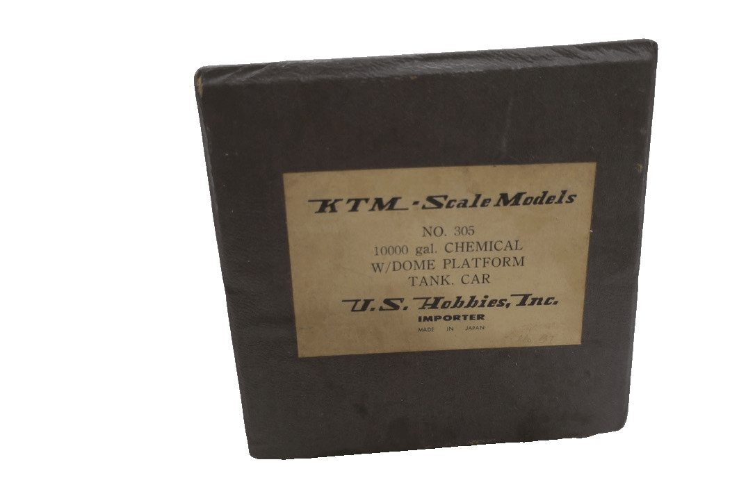 KTM BRASS O SCALE MODELS No. 305 10,000 GALLON CHEMICAL DOME TANK CAR US HOBBIES - WISE GUYS HOBBIES LLC