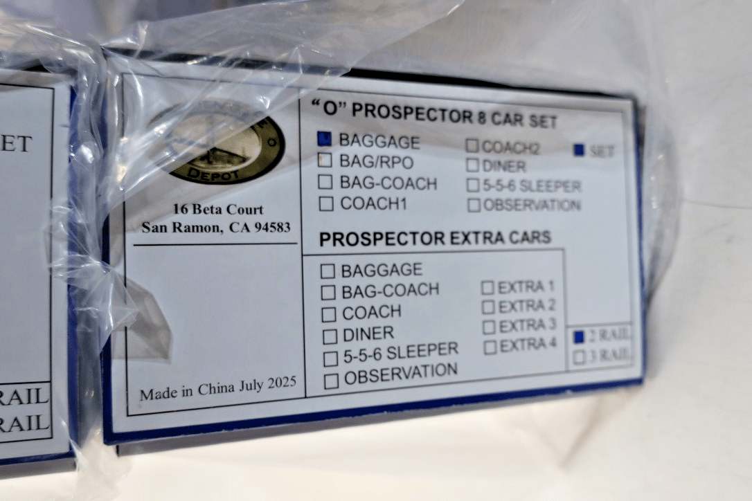 Golden Gate Depot DRGW PROSPECTOR CARS Set of 8 (O Scale Aluminum) - WISE GUYS HOBBIES LLC