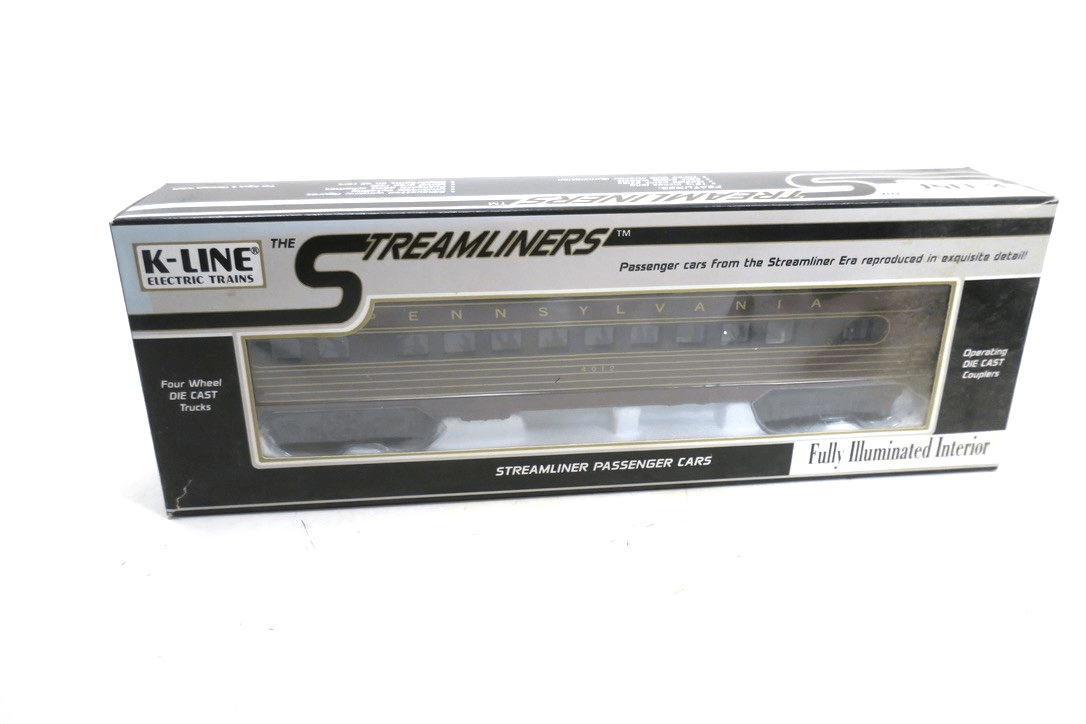 K - Line O Scale Streamliner PRR Fleet of Modernism Coach Car K4580 - 4012 - WISE GUYS HOBBIES LLC