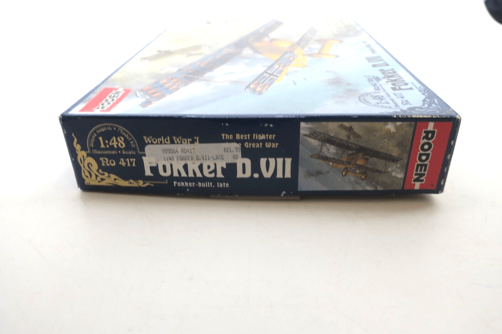 Roden 1/48 Fokker D VII F German BiPlane Fighter Plastic Model Kit 417 - WISE GUYS HOBBIES LLC