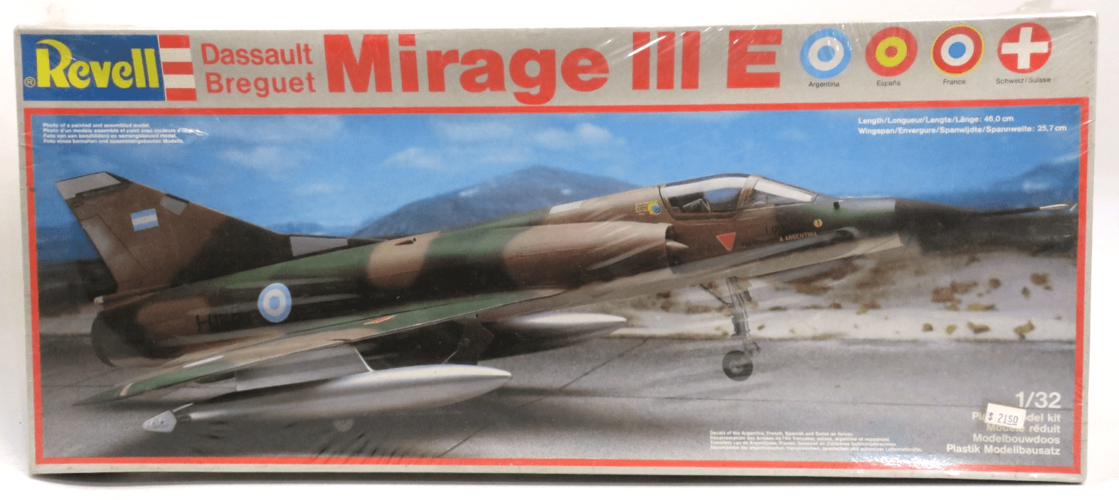 Revell 1/32 Dassault Breguet Mirage III E Plastic Model Kit 4741 SEALED - WISE GUYS HOBBIES LLC