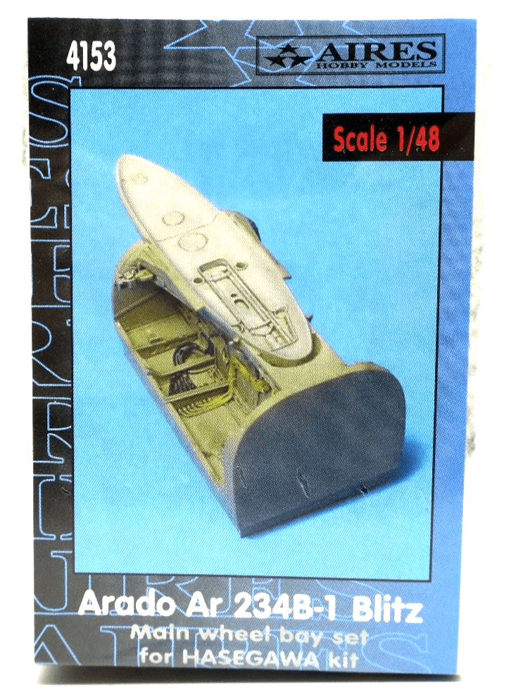 Aires 1/48 Arado Ar 234B - 1 Blitz Main Wheel bay Set For Hasegawa Kit 4153 - WISE GUYS HOBBIES LLC