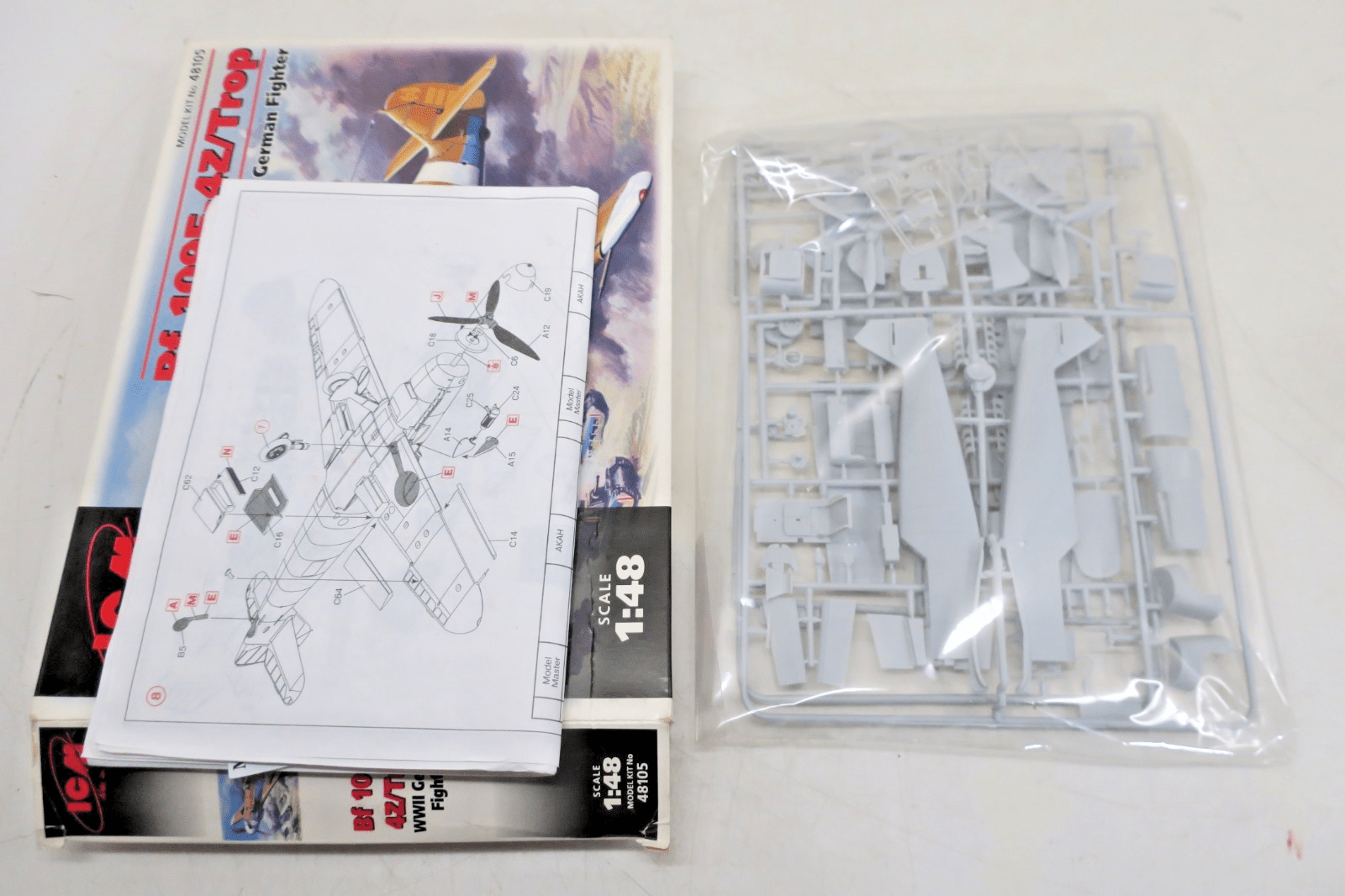 ICM 1/48 BF-109 F-4Z/Trop Plastic Model Kit 48105 - WISE GUYS HOBBIES LLC