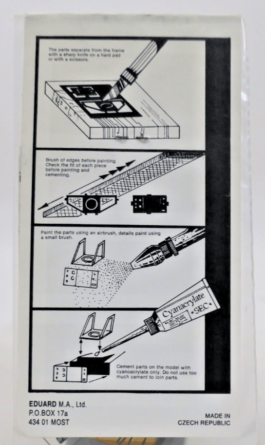 Eduard Photo Etch 1/48 F4U1 Corsair Detail Set 48030 - WISE GUYS HOBBIES LLC