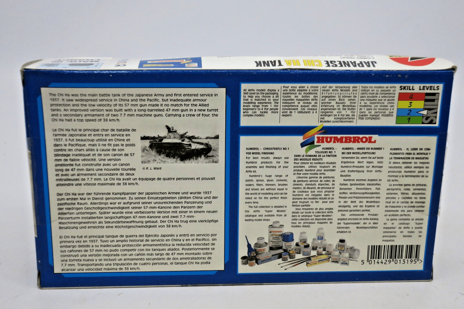 Airfix 1/72 Japanese Chi Ha Tank Model Kit 01319 - WISE GUYS HOBBIES LLC